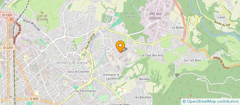 localisation de l'entreprise PASSY à ANNECY