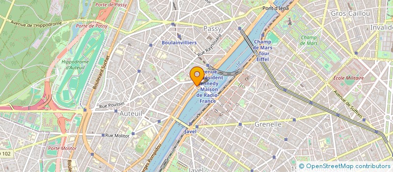 localisation de l'entreprise PASSY ECHAPPEMENT  PARIS