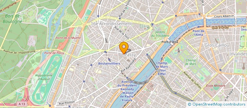 localisation de l'entreprise PASSY GERBER à NEUILLY-SUR-SEINE