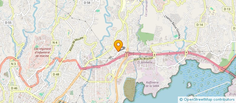 localisation de l'entreprise PASSY L 4  FORT-DE-FRANCE