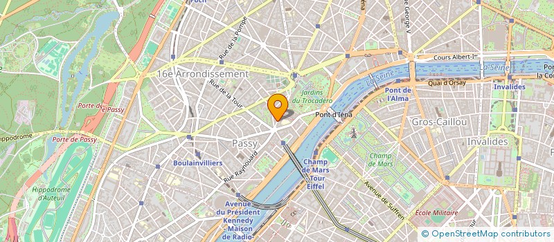 localisation de l'entreprise PASSY PRESTIGE  PARIS