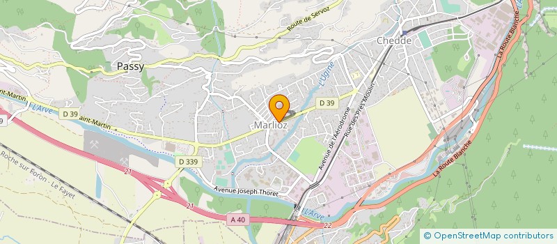 localisation de l'entreprise PASSYDIS SA à PASSY
