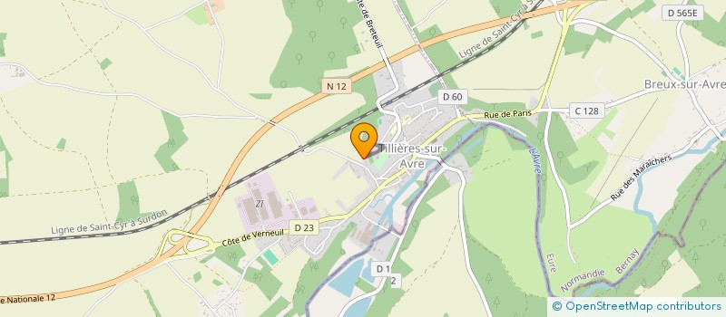 localisation de l'entreprise PASSYMO  TILLIERES-SUR-AVRE