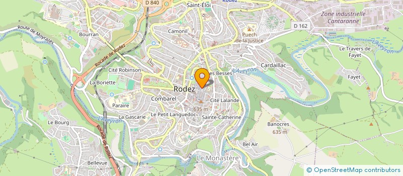 localisation de l'entreprise PAST' A PATTES  RODEZ