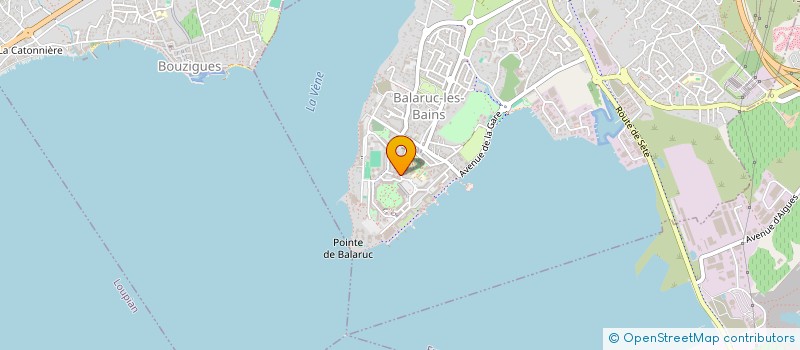 localisation de l'entreprise PAST'A'PIZZA  BALARUC-LES-BAINS