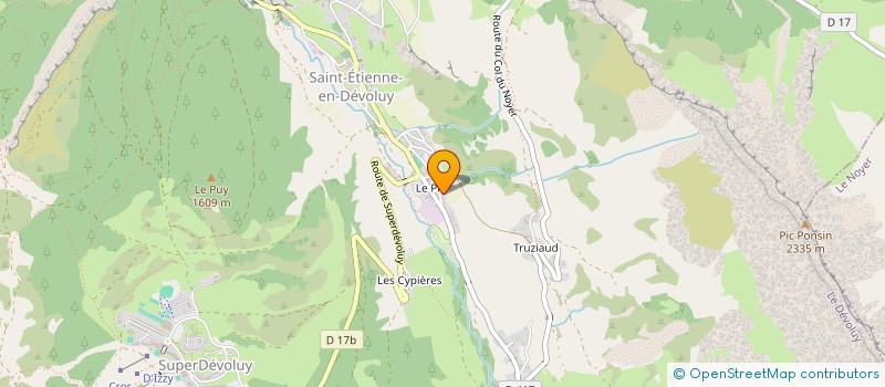 localisation de l'entreprise PAST'@PIZZA à LE DEVOLUY