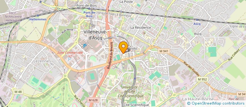 localisation de l'entreprise PASTA BURGER  VILLENEUVE-D'ASCQ