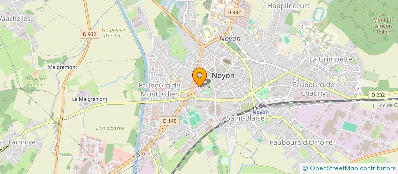 localisation de l'entreprise PASTA CLUB SO  NOYON