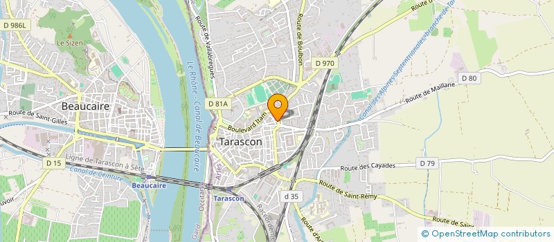 localisation de l'entreprise PASTA E CAFE à TARASCON