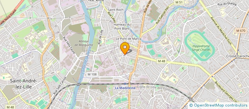 localisation de l'entreprise PASTA FOOD à MARCQ-EN-BARŒUL