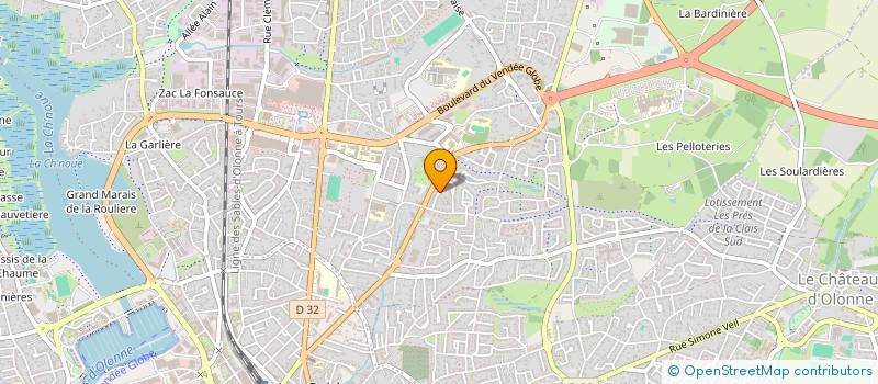 localisation de l'entreprise PASTA FRESCA  LES SABLES-D'OLONNE