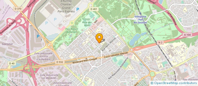 localisation de l'entreprise PASTA IMBRIANI à AULNAY-SOUS-BOIS