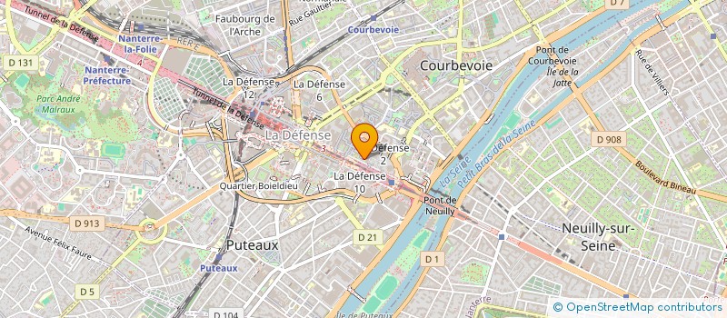 localisation de l'entreprise PASTA MED à COURBEVOIE