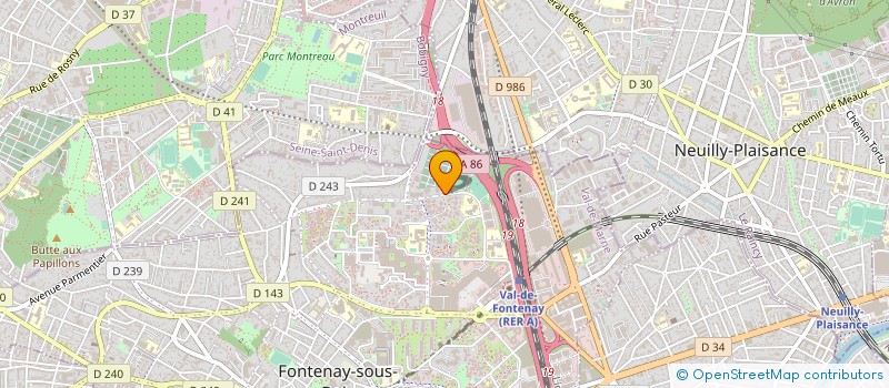 localisation de l'entreprise PASTA NOSTRANA à FONTENAY-SOUS-BOIS