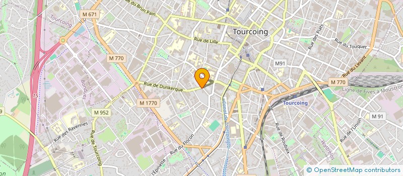 localisation de l'entreprise PASTA PIZZA  TOURCOING