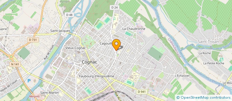 localisation de l'entreprise PASTA & SALADA COGNAC à COGNAC
