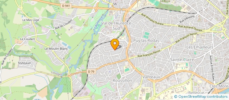 localisation de l'entreprise PASTAGA à LIMOGES