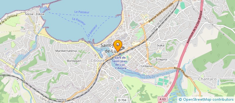 localisation de l'entreprise PASTAK à SAINT-JEAN-DE-LUZ