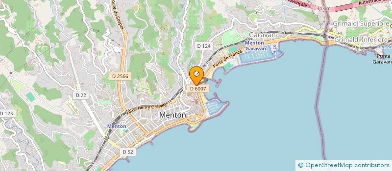 localisation de l'entreprise PASTAPIZZA à MENTON
