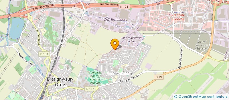 localisation de l'entreprise PASTEK  RIS-ORANGIS