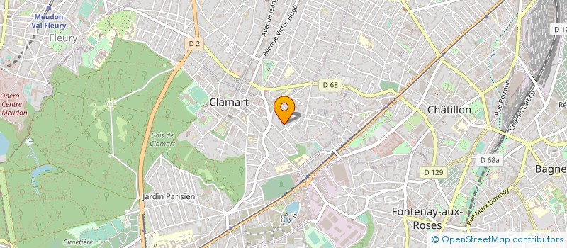 localisation de l'entreprise PASTEL à CLAMART