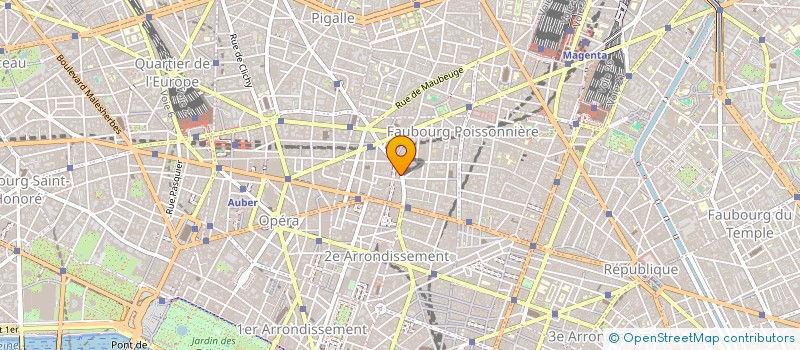 localisation de l'entreprise PASTEL à PARIS