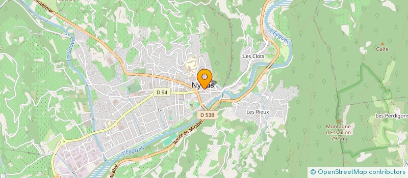 localisation de l'entreprise PASTEL  NYONS