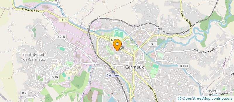 localisation de l'entreprise PASTEL CONSEILS  CARMAUX