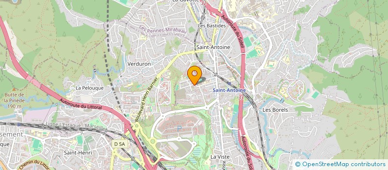 localisation de l'entreprise PASTEL COSMETIQUE à MARSEILLE