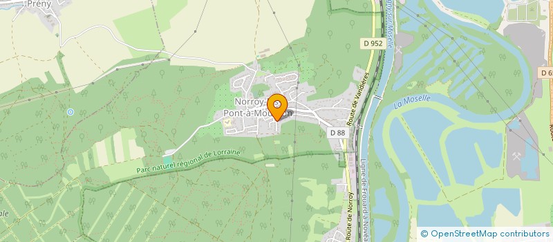 localisation de l'entreprise PASTEL INGENIERIE  NORROY-LES-PONT-A-MOUSSON