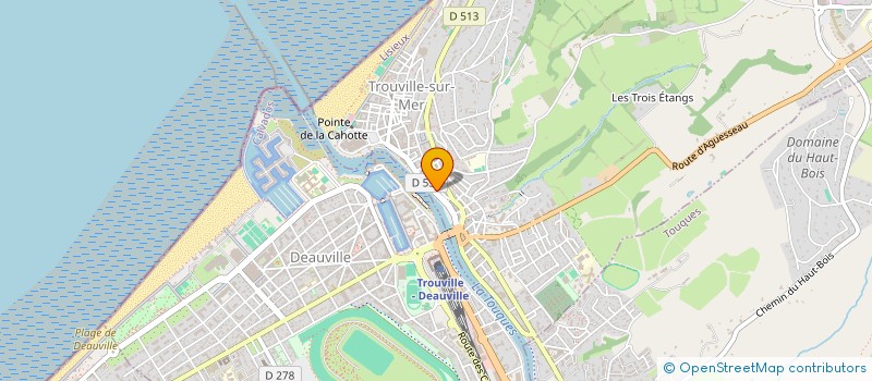localisation de l'entreprise PASTEL PARFUMERIE à TROUVILLE-SUR-MER