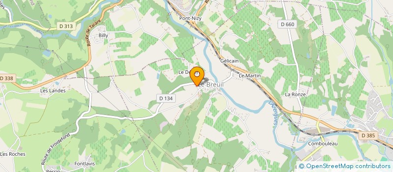 localisation de l'entreprise PASTEL WAY  LE BREUIL