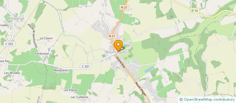 localisation de l'entreprise PASTELFRA  SAINT-CERNIN-DE-LABARDE