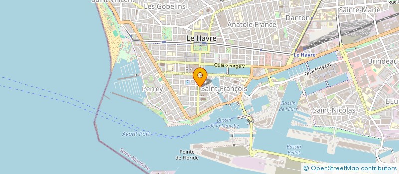 localisation de l'entreprise PASTELIE à LE HAVRE