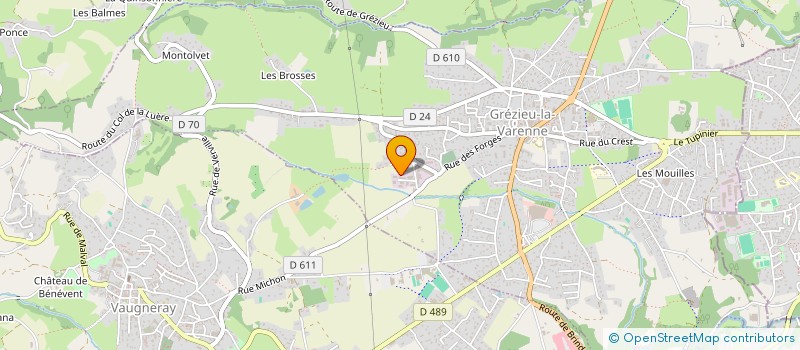 localisation de l'entreprise PASTELL à GREZIEU-LA-VARENNE
