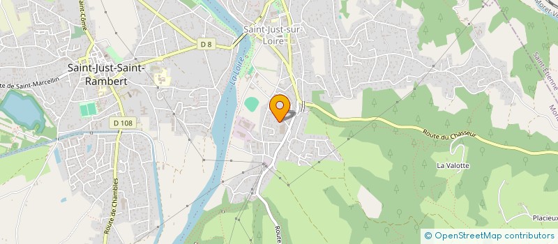 localisation de l'entreprise PASTELOTIN  SAINT-JUST-SAINT-RAMBERT