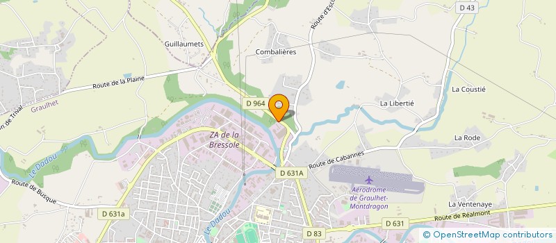 localisation de l'entreprise PASTELPRESS à GRAULHET