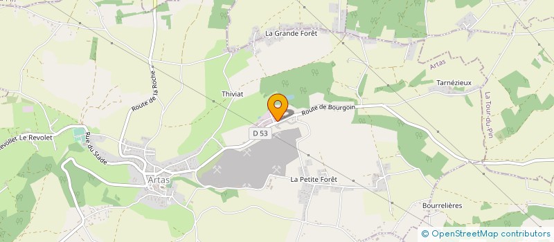 localisation de l'entreprise PASTELS à ARTAS