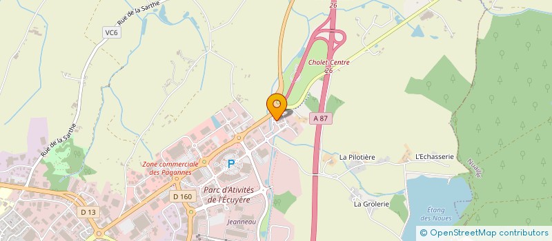 localisation de l'entreprise PASTEUR 24 à CHOLET