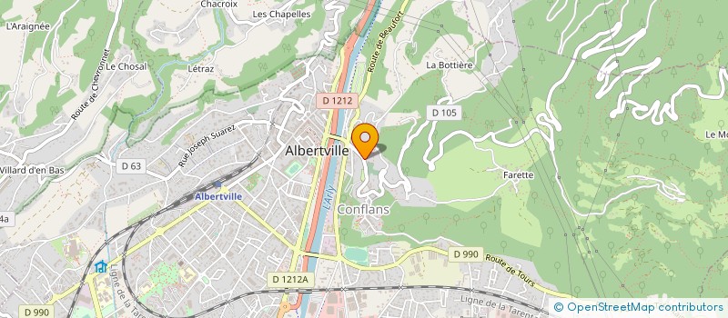 localisation de l'entreprise PASTEUR à ALBERTVILLE