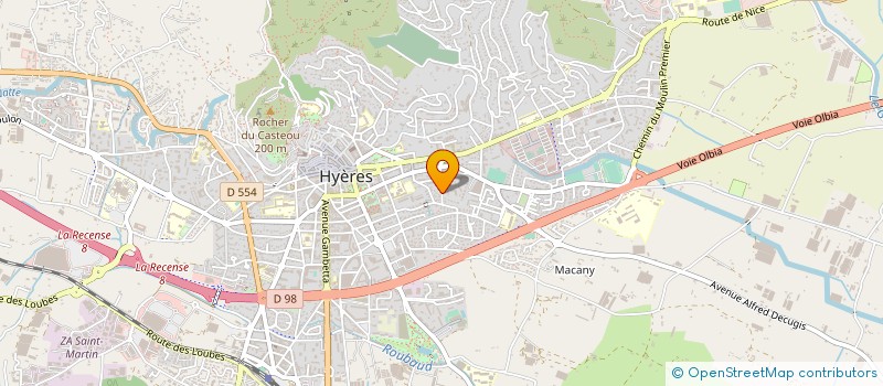 localisation de l'entreprise PASTEUR à HYERES