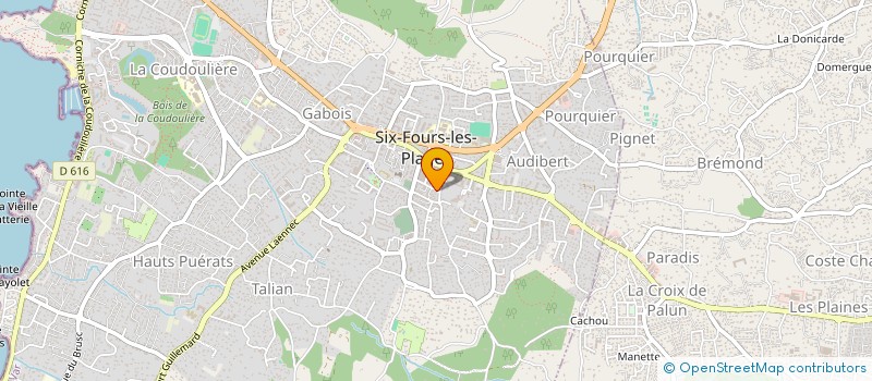 localisation de l'entreprise PASTEUR à SIX-FOURS-LES-PLAGES