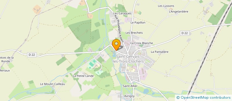 localisation de l'entreprise PASTEUR  SAINT-GERVAIS-LES-TROIS-CLOCHERS