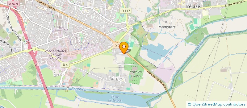 localisation de l'entreprise PASTEUR  LES PONTS-DE-CE