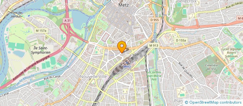 localisation de l'entreprise PASTEUR  METZ