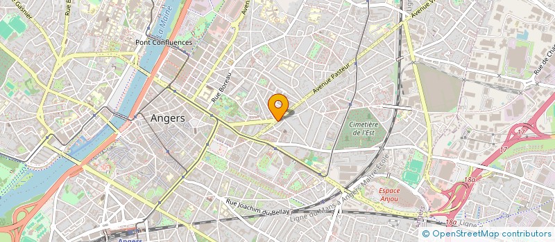 localisation de l'entreprise PASTEUR à ANGERS
