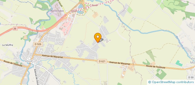 localisation de l'entreprise PASTEUR  SOUAL