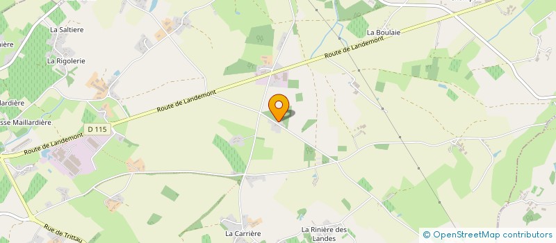 localisation de l'entreprise PASTEUR-BRISEUX  LE LOROUX-BOTTEREAU