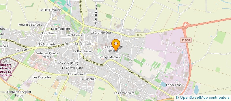 localisation de l'entreprise PASTEUR DENTAIRE  DOUE-EN-ANJOU