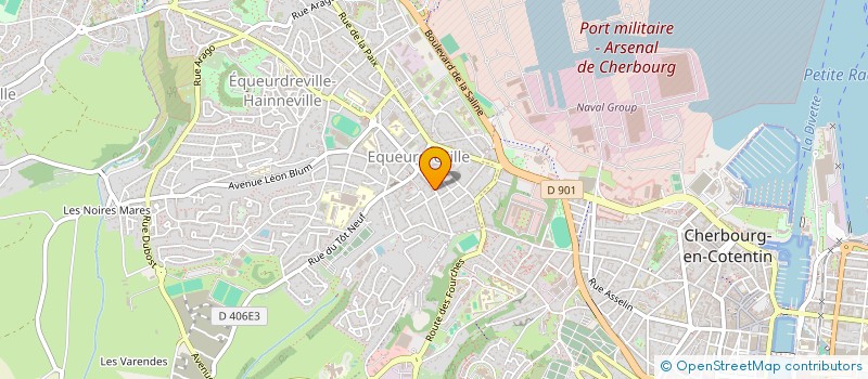 localisation de l'entreprise PASTEUR-DOLET à CHERBOURG-EN-COTENTIN